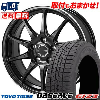 215/65R16 98Q TOYO TIRES OBSERVE GIZ3 JP STYLE R10 スタッドレスタイヤホイール4本セット 【取付対象】