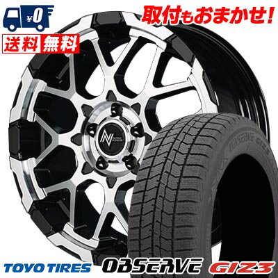 215/65R16 98Q TOYO TIRES OBSERVE GIZ3 NITRO POWER M28 BULLET スタッドレスタイヤホイール4本セット 【取付対象】