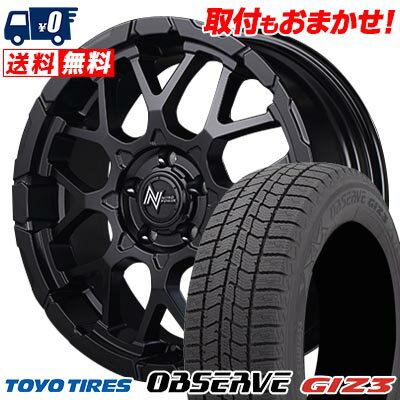 215/65R16 98Q TOYO TIRES OBSERVE GIZ3 NITRO POWER M28 BULLET スタッドレスタイヤホイール4本セット 【取付対象】