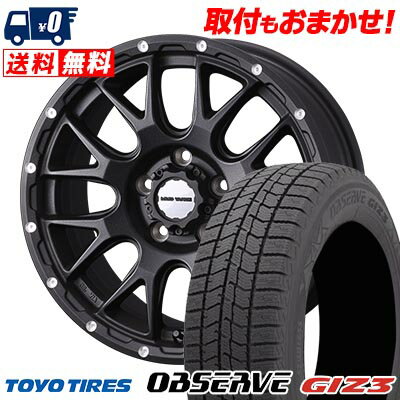 215/65R16 98Q TOYO TIRES OBSERVE GIZ3 MUDVANCE 08 スタッドレスタイヤホイール4本セット 【取付対象】