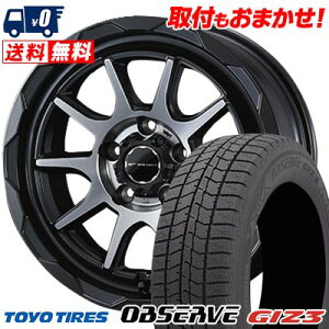 205/55R16 91Q TOYO TIRES OBSERVE GIZ3 WEDS MUD VANCE06 スタッドレスタイヤホイール4本セット 【取付対象】