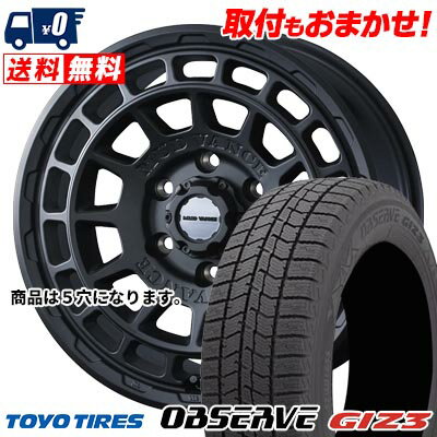215/65R16 98Q TOYO TIRES OBSERVE GIZ3 MUDVANCE X Type F スタッドレスタイヤホイール4本セット 【取付対象】