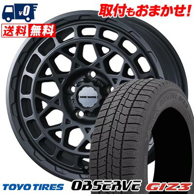 215/65R16 98Q TOYO TIRES OBSERVE GIZ3 MUDVANCE X Type M スタッドレスタイヤホイール4本セット 【取付対象】