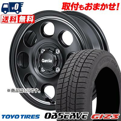 215/65R16 98Q TOYO TIRES OBSERVE GIZ3 Garcia Palm8 スタッドレスタイヤホイール4本セット 【取付対象】