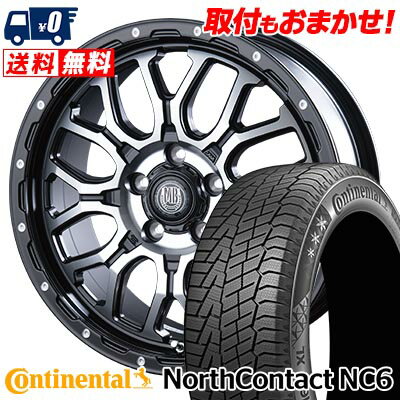 215/50R17 95T CONTINENTAL NorthContact NC6 MUD BAHN XR-800M スタッドレスタイヤホイール4本セット 【取付対象】