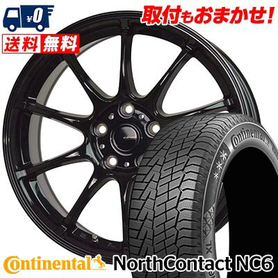 225/45R18 95T XL CONTINENTAL NorthContact NC6 G-SPEED G-07 スタッドレスタイヤホイール4本セット 【取付対象】