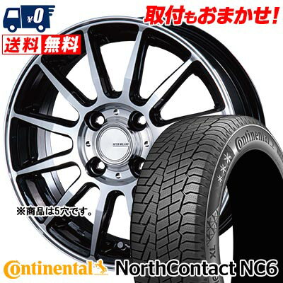 225/45R18 95T XL CONTINENTAL NorthContact NC6 INFINITY F12 スタッドレスタイヤホイール4本セット 【取付対象】