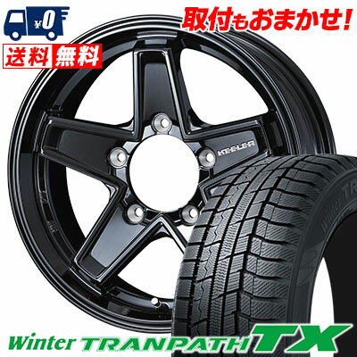 215/60R17 96Q TOYO TIRES Winter TRANPATH TX KEELER TACTICS スタッドレスタイヤホイール4本セット 【取付対象】