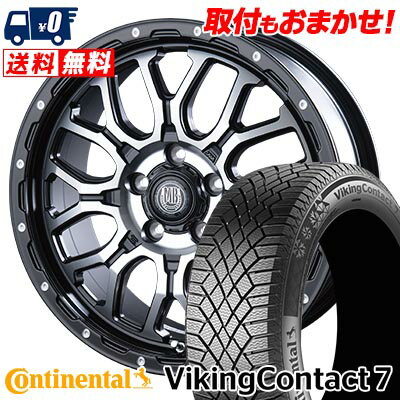 215/50R17 95T XL CONTINENTAL VikingContact7 MUD BAHN XR-800M スタッドレスタイヤホイール4本セット 【取付対象】