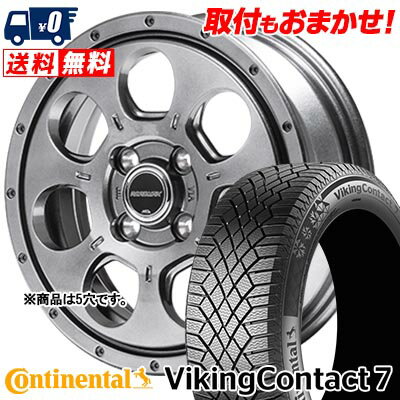 215/65R16 102T XL CONTINENTAL VikingContact7 MUD AGENT スタッドレスタイヤホイール4本セット 【取付対象】