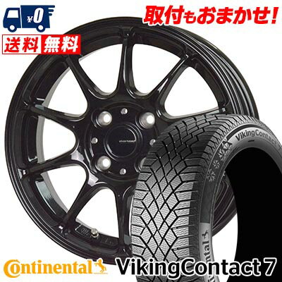 185/55R15 86T XL CONTINENTAL VikingContact7 G-SPEED G-07 スタッドレスタイヤホイール4本セット 【取付対象】