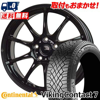 235/60R18 107T XL CONTINENTAL VikingContact7 G-SPEED G-07 スタッドレスタイヤホイール4本セット 【取付対象】