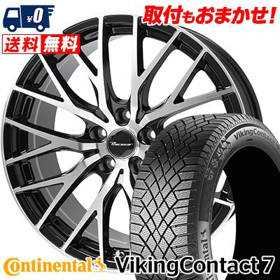 235/35R19 91T XL CONTINENTAL VikingContact7 Precious HM-1 V- スタッドレスタイヤホイール4本セット 【取付対象】