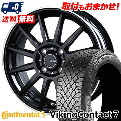 195/50R16 88T XL CONTINENTAL VikingContact7 INFINITY F12 スタッドレスタイヤホイール4本セット 【取付対象】