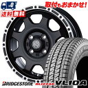 145/80R12 86/84N BRIDGESTONE BLIZZAK VL10A MUD BAHN XR-910K スタッドレスタイヤホイール4本セット 【...