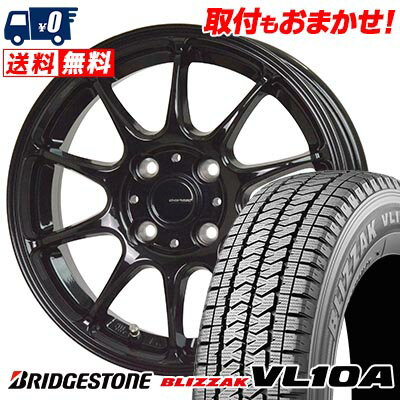 145/80R13 88/86N BRIDGESTONE BLIZZAK VL10A G-SPEED G-07 スタッドレスタイヤホイール4本セット 【取付対象】