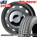 155/80R12 88/87N BRIDGESTONE BLIZZAK VL10A NewCarrow スタッドレスタイヤホイール4本セット 【取付対象】
