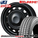 145/80R12 86/84N BRIDGESTONE BLIZZAK VL10A NewCarrow スタッドレスタイヤホイール4本セット 【取付対象】