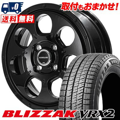 155/65R14 75Q BRIDGESTONE BLIZZAK VRX2 MUD AGENT スタッドレスタイヤホイール4本セット 【取付対象】