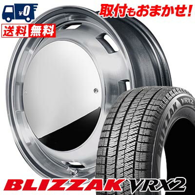 165/55R15 75Q BRIDGESTONE BLIZZAK VRX2 Garcia CISCO MOON スタッドレスタイヤホイール4本セット 【取付対象】