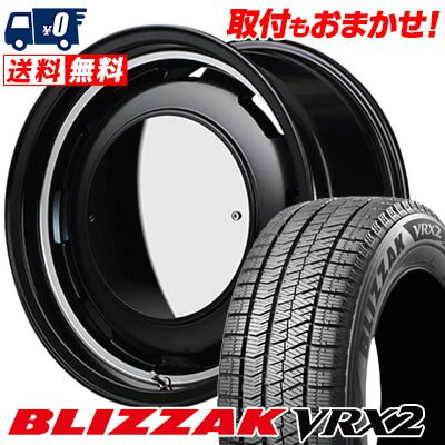 155/65R14 75Q BRIDGESTONE BLIZZAK VRX2 Garcia CISCO MOON スタッドレスタイヤホイール4本セット 【取付対象】