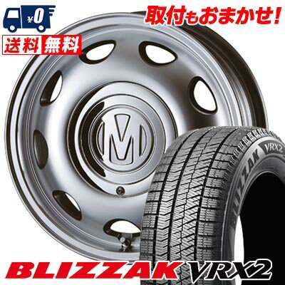 155/65R14 75Q BRIDGESTONE BLIZZAK VRX2 DEAN mini スタッドレスタイヤホイール4本セット 【取付対象】