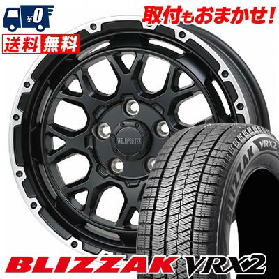 205/60R16 92Q BRIDGESTONE BLIZZAK VRX2 WILD PORTER Funk WMC スタッドレスタイヤホイール4本セット 【取付対象】