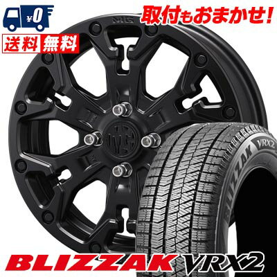 155/65R14 75Q BRIDGESTONE BLIZZAK VRX2 MG GOLEM Jr. スタッドレスタイヤホイール4本セット 【取付対象】