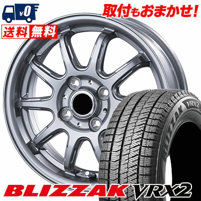 165/55R15 75Q BRIDGESTONE BLIZZAK VRX2 V-EMOTION RC-10 スタッドレスタイヤホイール4本セット 【取付対象】