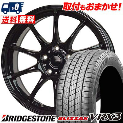 195/65R15 91Q BRIDGESTONE BLIZZAK VRX3 G-SPEED G-07 スタッドレスタイヤホイール4本セット 【取付対象】