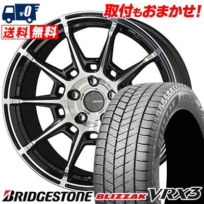 215/45R18 89Q BRIDGESTONE BLIZZAK VRX3 GALERNA REFINO スタッドレスタイヤホイール4本セット 【取付対象】