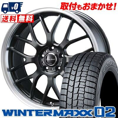 215/45R17 DUNLOP ダンロップ WINTER MAXX 02 WM02 ウインターマックス 02 Eoro Sport Type 805 ユーロスポーツ タイプ805 スタッドレスタイヤホイール4本セット【取付対象】