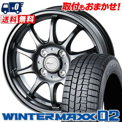 165/55R15 75Q DUNLOP WINTER MAXX 02 WM02 BW-Sport ZT10 スタッドレスタイヤホイール4本セット 【取付対象】