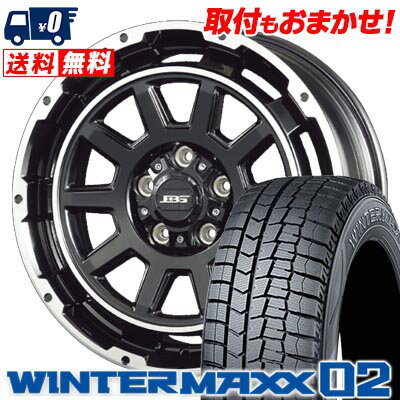 205/60R16 96T XL DUNLOP WINTER MAXX 02 WM02 BOTTOM GARCIA DEGRE スタッドレスタイヤホイール4本セット 【取付対象】