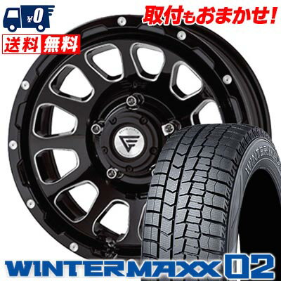 205/60R16 96T XL DUNLOP WINTER MAXX 02 WM02 DELTA FORCE OVAL スタッドレスタイヤホイール4本セット 【取付対象】