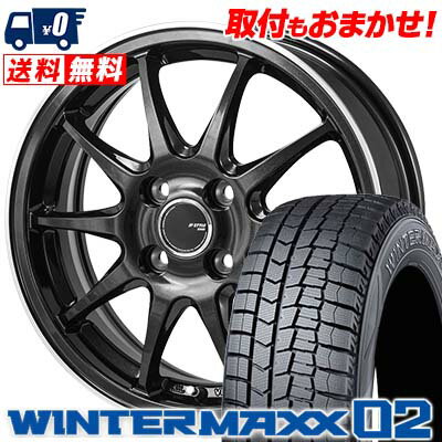 145/80R13 75Q DUNLOP ダンロップ WINTER MAXX 02 WM02 ウインターマックス 02 JP STYLE R10 JPスタイル R10 スタッドレスタイヤホイール4本セット