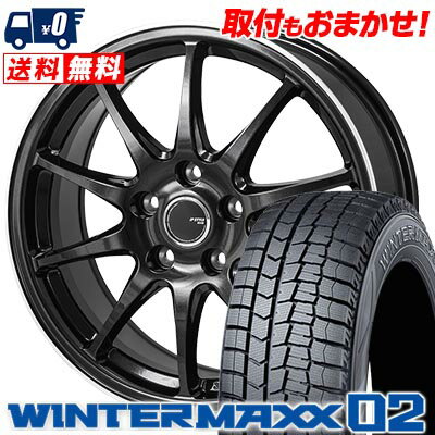 205/60R16 96T XL DUNLOP WINTER MAXX 02 WM02 JP STYLE R10 スタッドレスタイヤホイール4本セット 【取付対象】