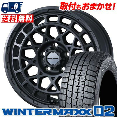 215/45R17 87Q DUNLOP WINTER MAXX 02 WM02 MUDVANCE X Type M スタッドレスタイヤホイール4本セット 【取付対象】