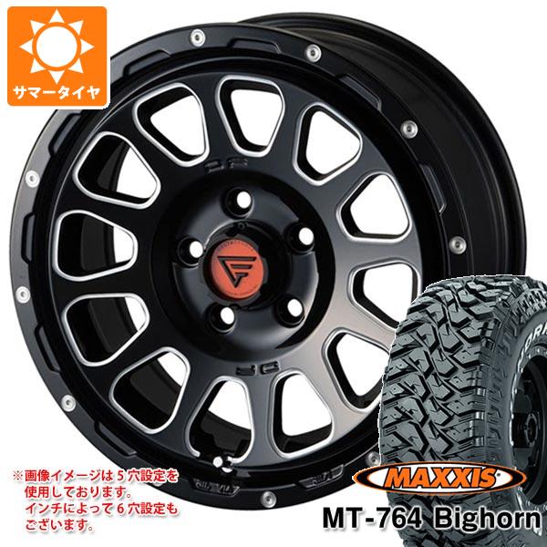 【タイヤ交換対象】サマータイヤ 225/75R16 10PR マキシス MT-764 ビッグホーン アウトラインホワイトレター デルタフォース オーバル 7.0-16 タイヤホイール4本セット