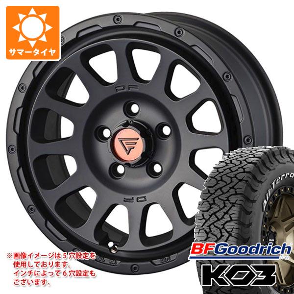 【タイヤ交換対象】ジープ ラングラー JK/JL系用 サマータイヤ BFグッドリッチ オールテレーンT/A KO3 LT265/70R17 118/115S ホワイトレター デルタフォース オーバル タイヤホイール4本セット