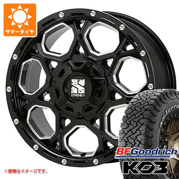【タイヤ交換対象】ジープ レネゲード BU/BV系用 サマータイヤ BFグッドリッチ オールテレーンT/A KO3 LT225/65R17 107/103S ブラックレター MLJ エクストリームJ XJ06 タイヤホイール4本セット