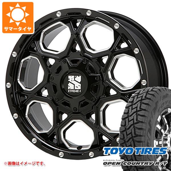 【タイヤ交換対象】ジープ コンパス ABA-M624用 サマータイヤ トーヨー オープンカントリー R/T 225/60R17 99Q ブラックレター MLJ エクストリームJ XJ06 タイヤホイール4本セット