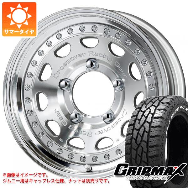 【タイヤ交換対象】5本セット ジムニーシエラ JB74W用 サマータイヤ グリップマックス マッドレイジ R/T MAX 195/80R15 96Q ホワイトレター ワーク クラッグ ガルバトレ 5.5-15 タイヤホイール5本セット