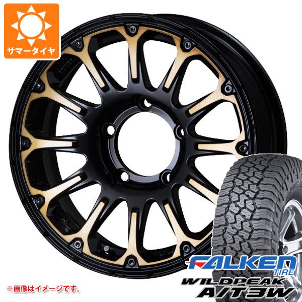 【タイヤ交換対象】5本セット ジムニー JB64W用 サマータイヤ ファルケン ワイルドピーク A/T3W LT225/75R16 115/112Q SSR ディバイド FT 5.5-16 タイヤホイール5本セット