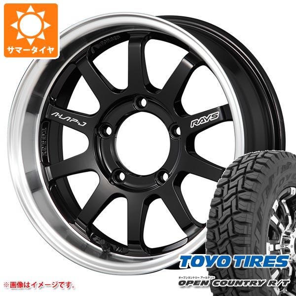 【タイヤ交換対象】5本セット ジムニー用 サマータイヤ トーヨー オープンカントリー R/T 185/85R16 105/103N LT ホワイトレター レイズ エーラップ J 5.5-16 タイヤホイール5本セット