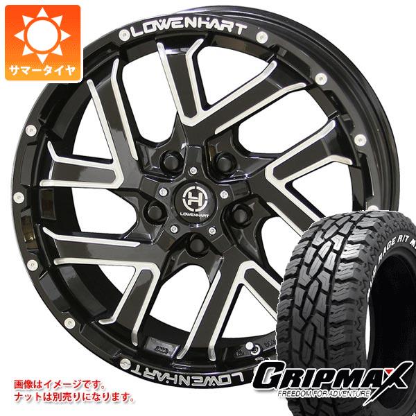 【タイヤ交換対象】アウトランダー GF/GG系用 サマータイヤ グリップマックス マッドレイジ R/T MAX LT225/65R17 107/103S ホワイトレター レーベンハート GXL206 7.0-17 タイヤホイール4本セット