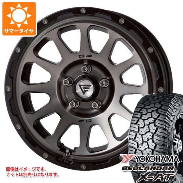 【タイヤ交換対象】エクリプスクロス GK系用 サマータイヤ ヨコハマ ジオランダー X-AT G016 LT215/70R16 100/97Q ブラックレター デルタフォース オーバル 7.0-16 タイヤホイール4本セット