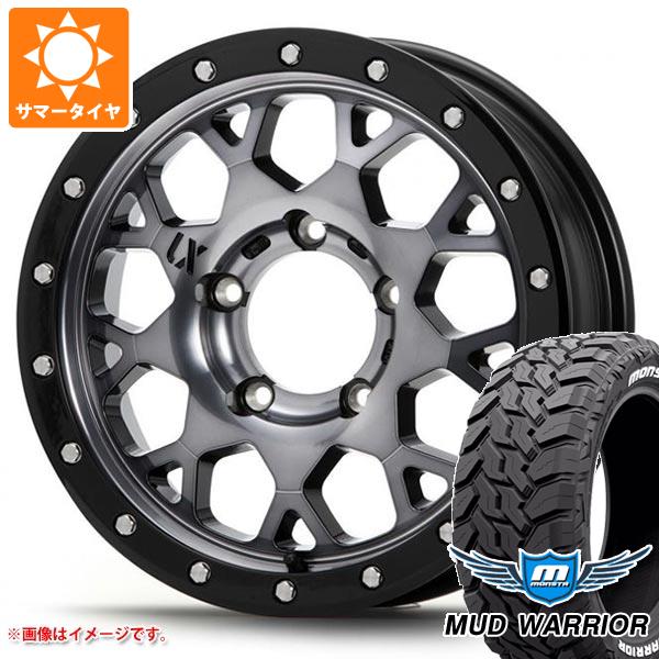 【タイヤ交換対象】ジムニー JB64W用 サマータイヤ モンスタ マッドウォーリアー LT215/70R16 107/105Q ホワイトレター MLJ エクストリームJ XJ04 5.5-16 タイヤホイール4本セット