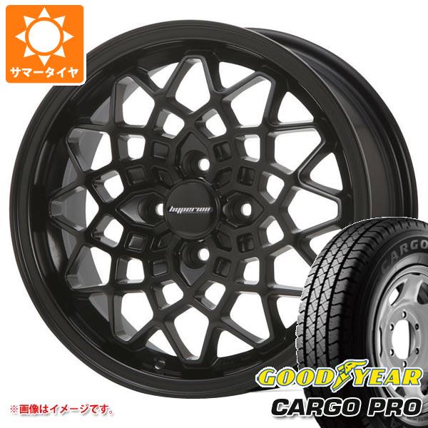 【タイヤ交換対象】エブリイバン DA17V用 サマータイヤ グッドイヤー カーゴ プロ 165/80R14 97/95N (165R14 8PR相当) MLJ ハイペリオン カルマ 5.0-14 タイヤホイール4本セット