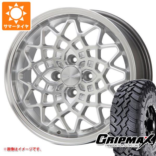 【タイヤ交換対象】アトレーワゴン S300系用 サマータイヤ グリップマックス マッドレイジ M/T 185R14C 102/100Q ホワイトレター MLJ ハイペリオン カルマ 5.0-14 タイヤホイール4本セット